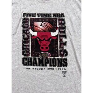 Vintage 1996 Chicago Bulls‎ 5x Champions NBA Basketball Shirt Adult XL